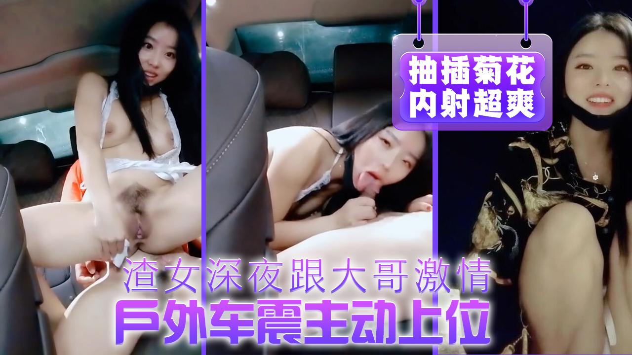 女渣深夜跟大哥热情户外车震主动上位抽插菊花内射