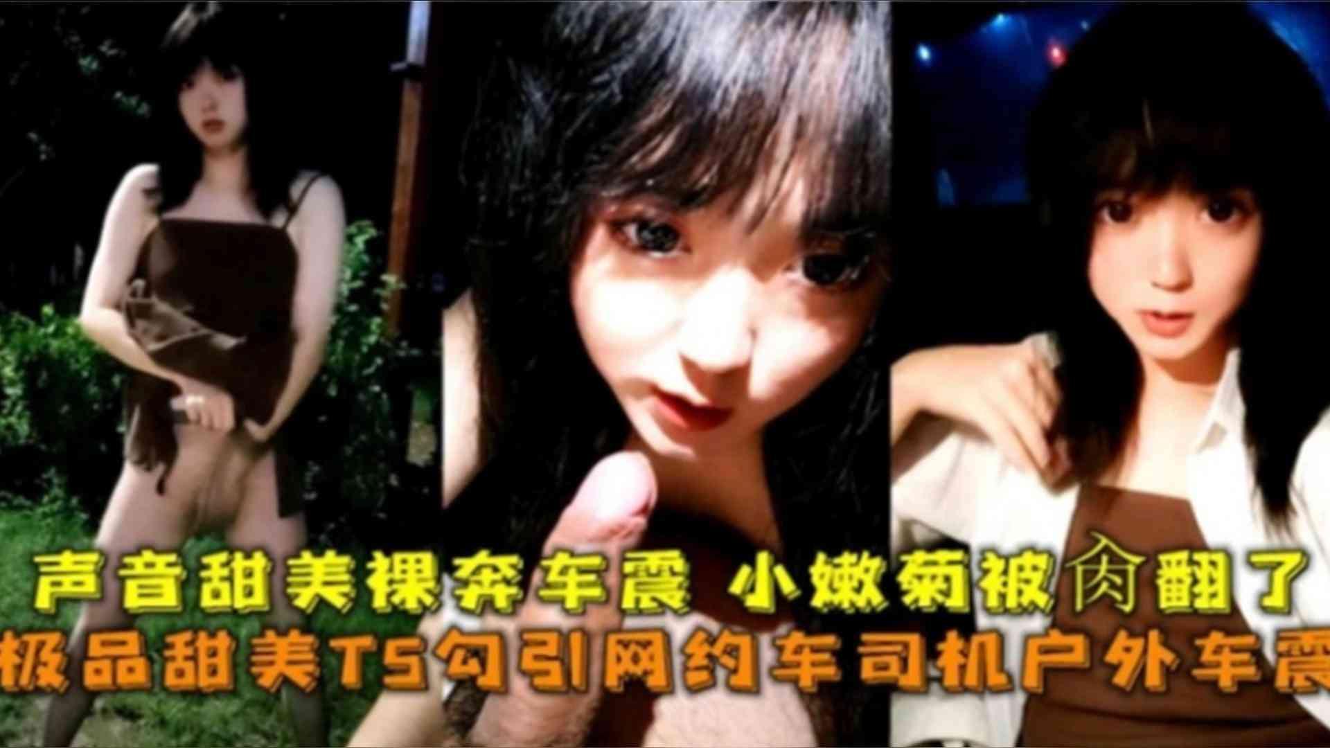 极品甜美TS勾引网约车司机户外车震声音甜美裸奔车震小嫩菊花直接被操翻了.